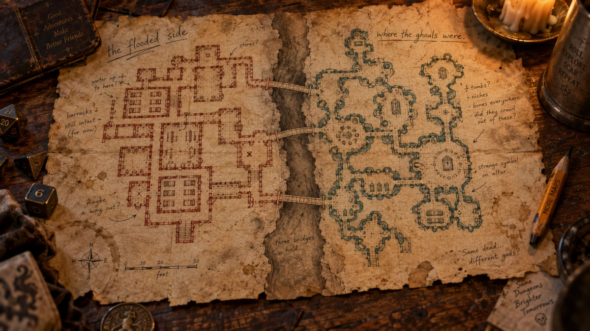 Featured image for Better Dungeon Design Part 3: Clustered Complex